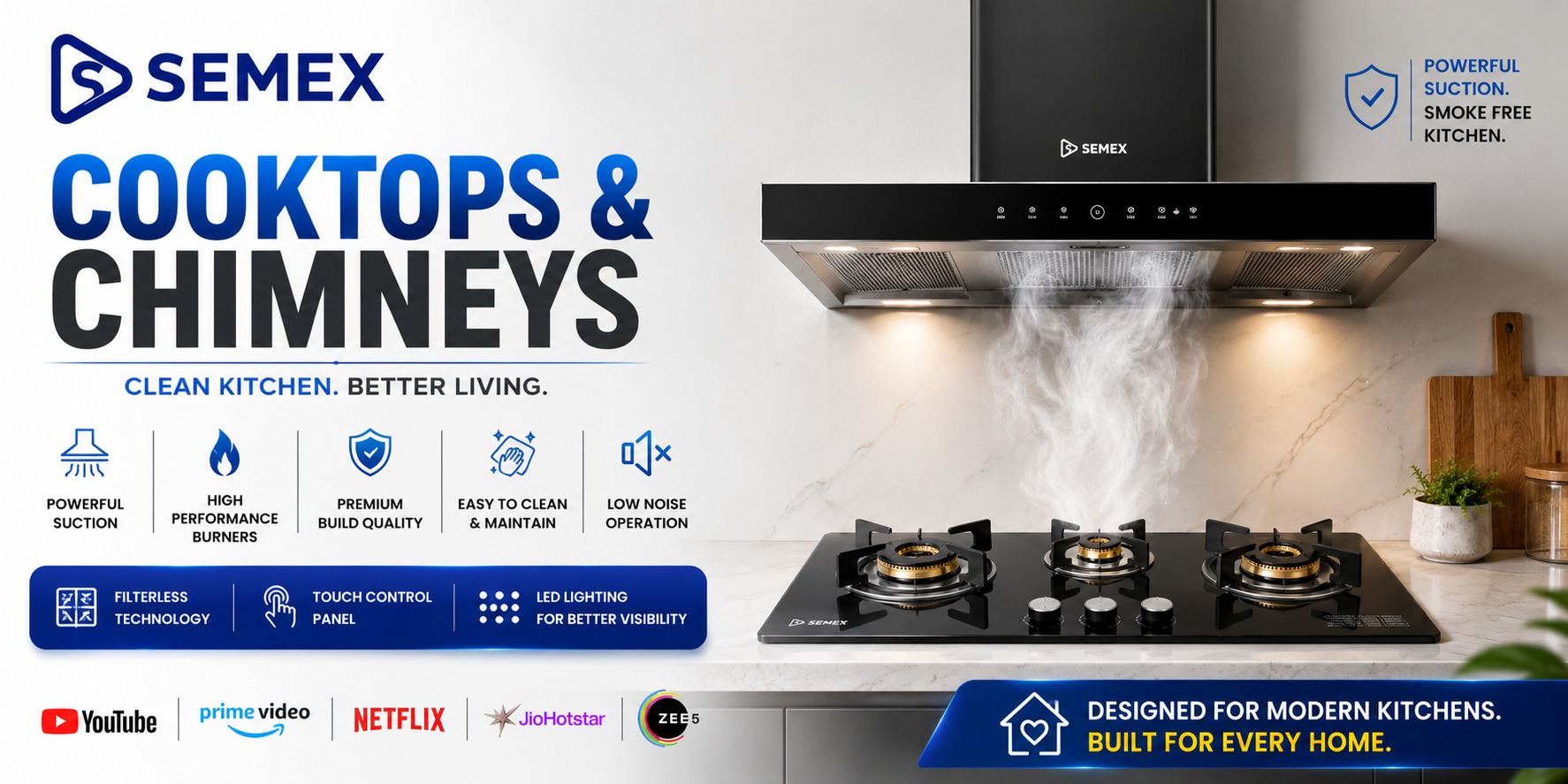Semex Cooktops and Chimneys